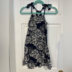 VGUC Old Navy Girls Dress Navy and White. Size 6-7